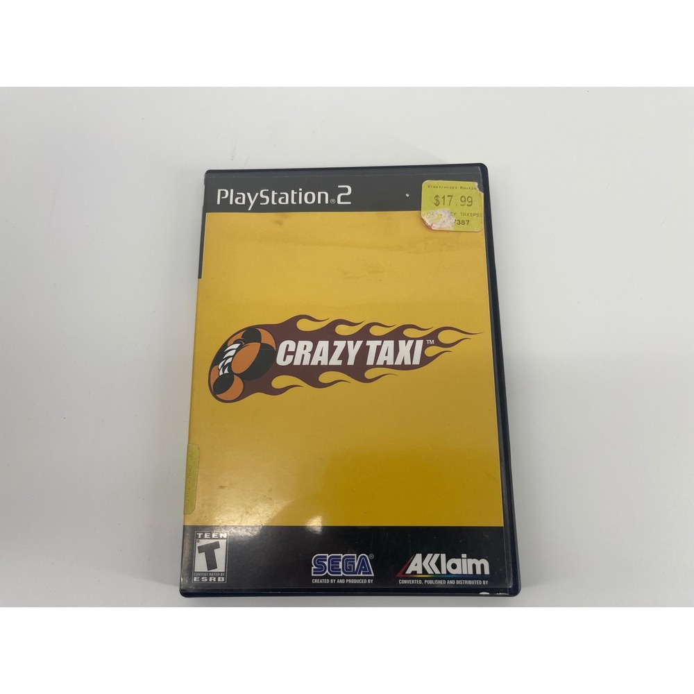 PS2 Sega Crazy Taxi PS2 Racing Arcade Video Game SLUS-20202